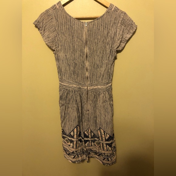 Pink & Blue Short Sleeve Mini Dress - Picture 2 of 4